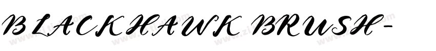 BLACKHAWK BRUSH字体转换